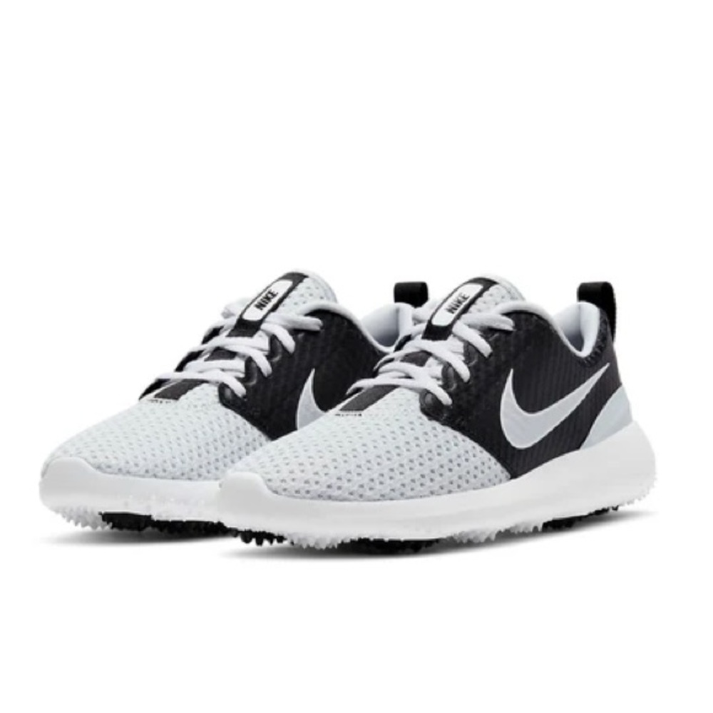 Nike Roshe Golf Pure Platinum Black Shoes 909250-015